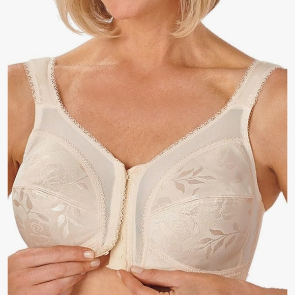 Playtex 18 Hour Wirefree Flex Back Front Close Bra 48D *AE-1603 - Picture 1 of 15